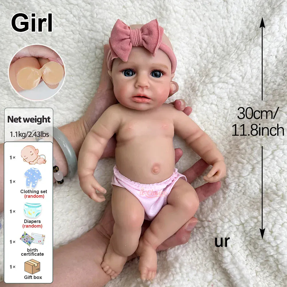 Bebe Reborn Silicona Blanda Cuerpo Completo